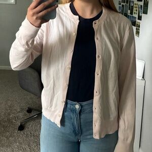 J. Crew Pastel Pink Cardigan Sweater